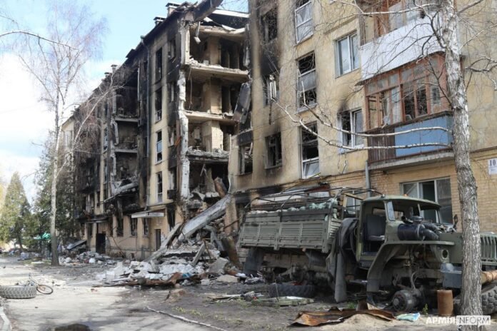 Гостомель лежить у руїнах, але поступово оговтується від «русского міра»