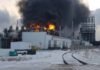 У росії горів один з найбільших нафтопереробних заводів